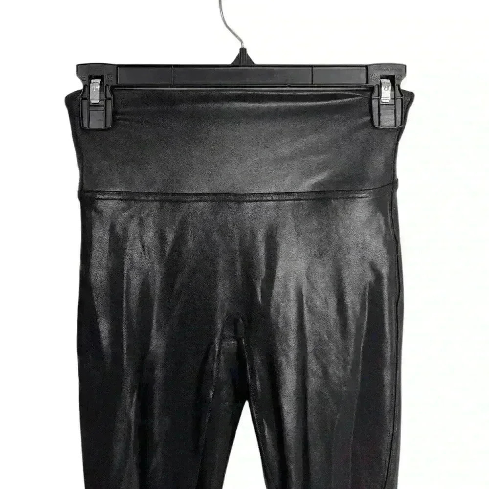 Spanx Faux Leather Leggings Black Size Small - Picture 3 of 11
